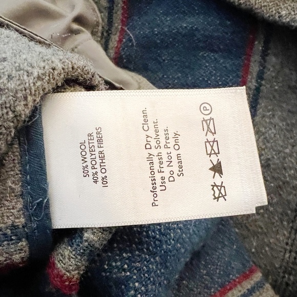 Eddie Bauer  Sonoma Wool Poncho Cape Snap Front striped Southwestern SZ M - Picture 8 of 9